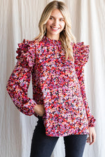 Frill Shoulder Detail Top