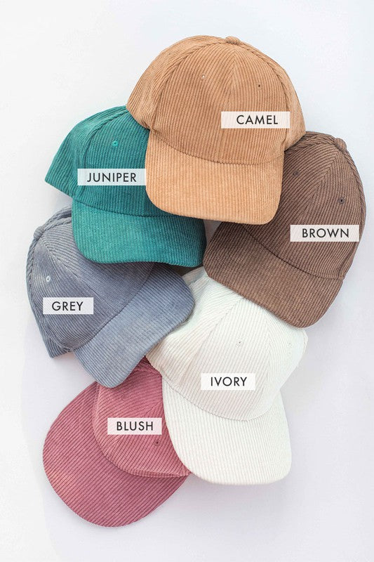 Corduroy Baseball Hat (Brown)