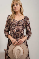 Sweetheart Neckline Midi Dress