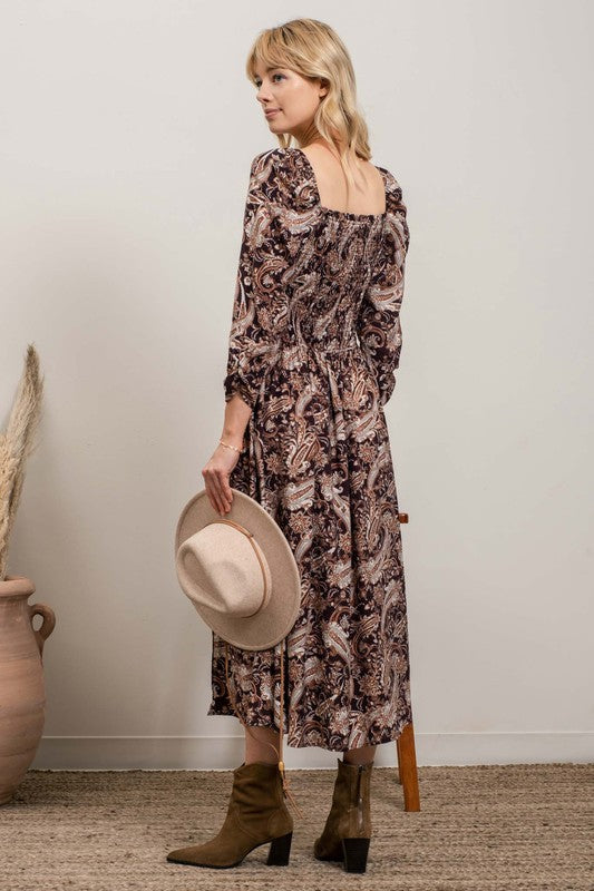 Sweetheart Neckline Midi Dress