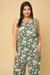 Sleeveless Tie Front Jumpsuit