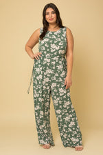 Sleeveless Tie Front Jumpsuit