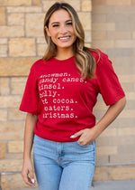 "Snowmen, Candy Canes, Tinsel" Unisex T-Shirt
