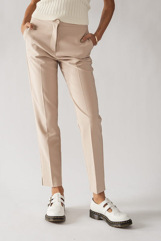Side Pocket Cigarette Pants (Khaki)