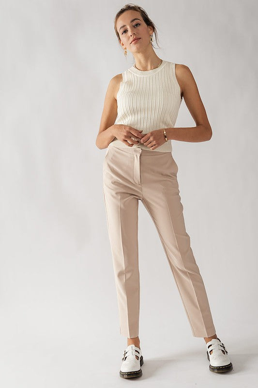 Side Pocket Cigarette Pants (Khaki)