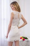 Lace Trim Mini Dress