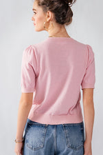 Floral Embroidered French Terry Cardigan