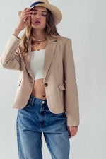 Bella Modern Business Blazer (Khaki)