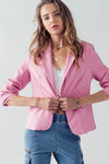 Bella Modern Business Blazer (Pink)