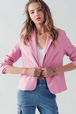 Bella Modern Business Blazer (Pink)