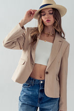 Bella Modern Business Blazer (Khaki)