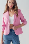 Bella Modern Business Blazer (Pink)