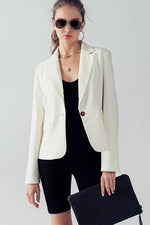 Bella Modern Business Blazer (Ivory)