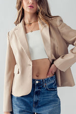Bella Modern Business Blazer (Khaki)