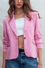 Bella Modern Business Blazer (Pink)