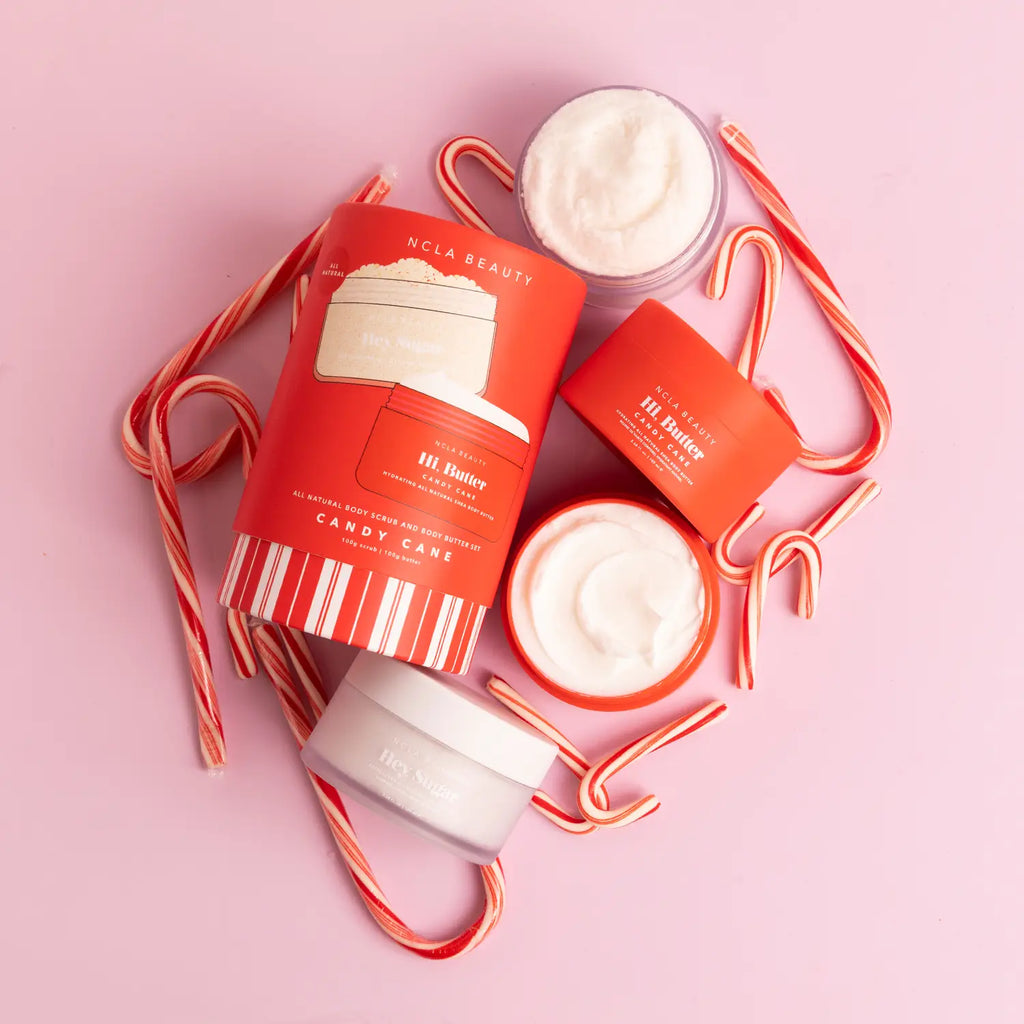 Candy Cane || Body Scrub + Body Butter Holiday Gift Set