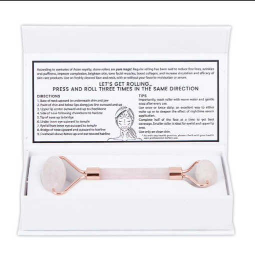 "Another Pretty Face" Rose Quartz Facial Stone Roller