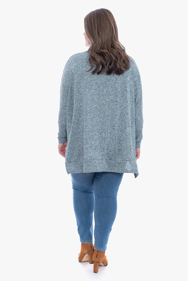 "Sascha" Cowl Neck Tunic (Plus Size)