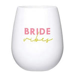 "Bride Vibes" Silicone Wine Glass