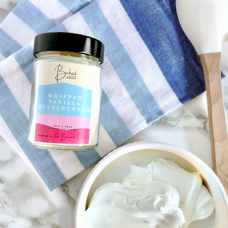 Baked Candle Co. || Whipped Vanilla Buttercream 10oz Soy Candle