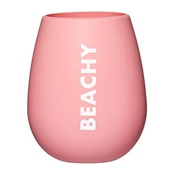 "Beachy" Silicone Wine Glass