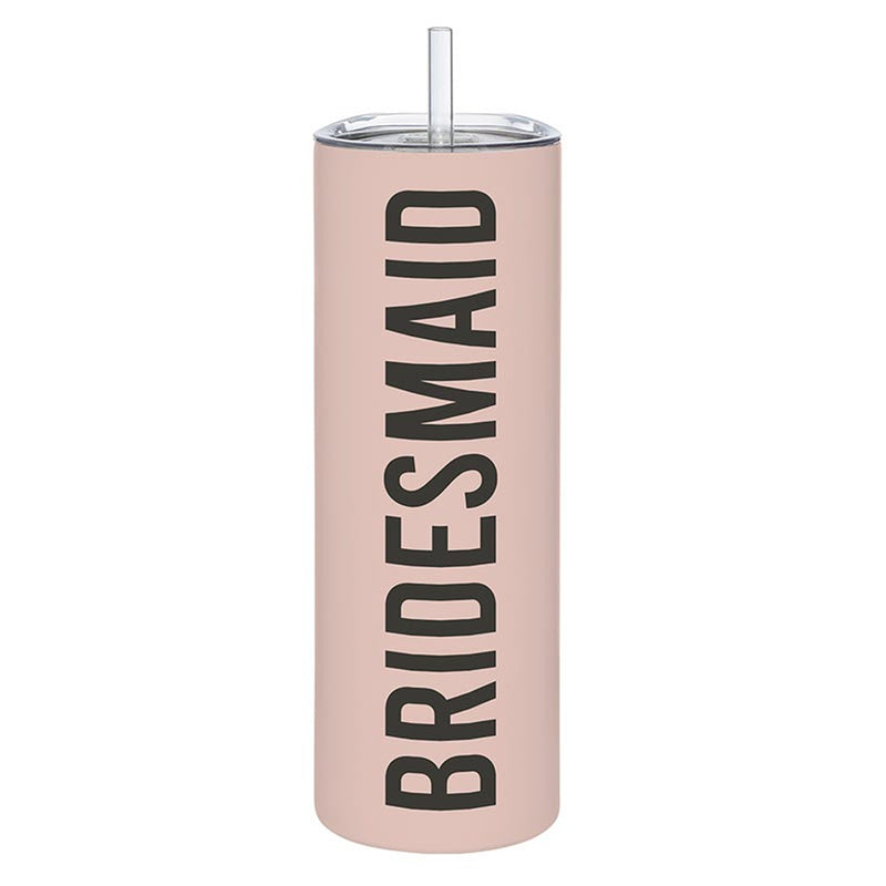 "Bridesmaid" 20oz Matte Tumbler w/ Straw