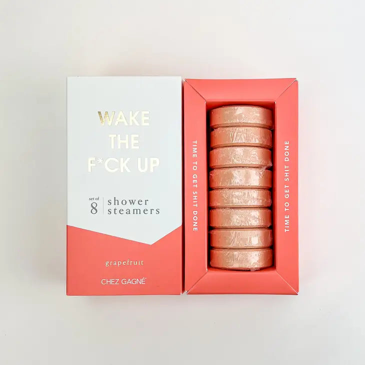 "Wake The Fuck Up" Set of 8 Aromatherapy Shower Steamers || Grapefruit