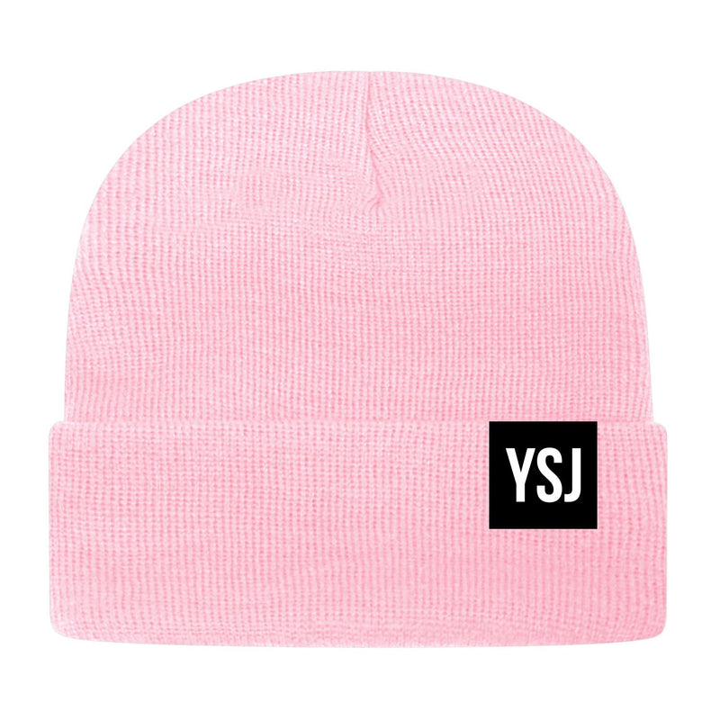 YSJ Woven Label Cuff Beanie (12 Colors!)