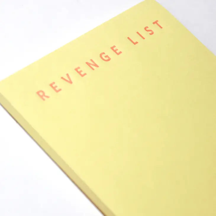 "Revenge List" 50 Page Notepad