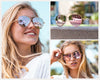 "AVI019" Sunglasses || Gold Frame / Pink Lens