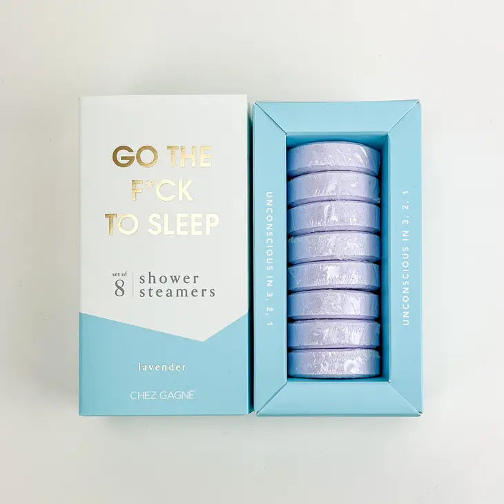 "Go The Fuck To Sleep" Set of 8 Aromatherapy Shower Steamers || Lavender