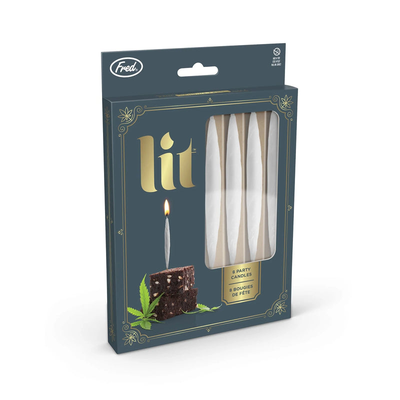 "Lit" Set of 8 Party Candles