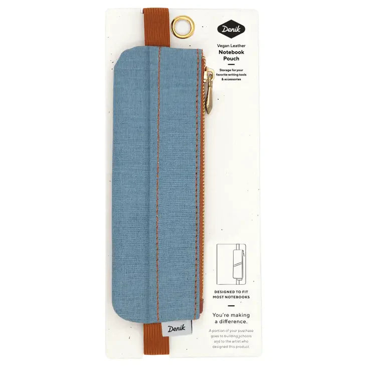 Denim Blue Notebook Pencil Pouch