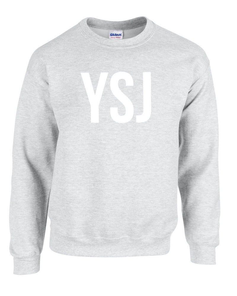 2021 YSJ Unisex Sweatshirt || Ash Grey / White