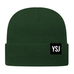 YSJ Woven Label Cuff Beanie (12 Colors!)