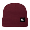 YSJ Woven Label Cuff Beanie (12 Colors!)