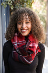 Plaid Infinity Scarf