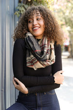 Plaid Infinity Scarf