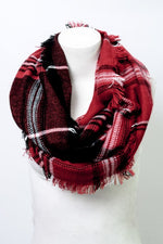 Plaid Infinity Scarf
