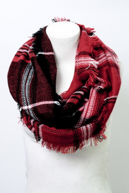 Plaid Infinity Scarf