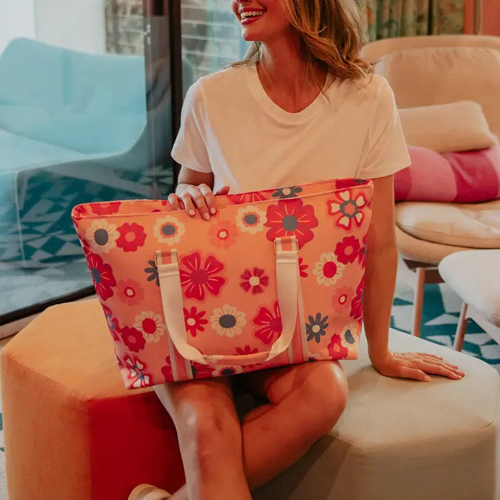 Flower Power Tote Bag Travel Bag