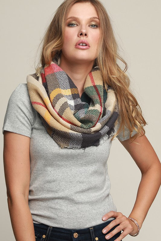 Everyday Plaid Infinity Scarf