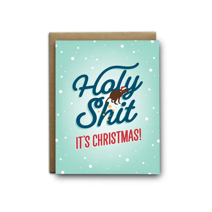 "Holy Shit, It's Christmas!" Dog Poop Holiday Card