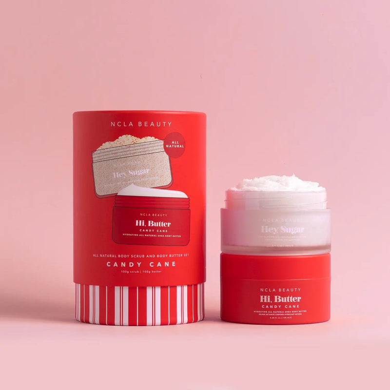 Candy Cane || Body Scrub + Body Butter Holiday Gift Set