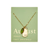 August Birthstone Necklace (Peridot) || Beauty