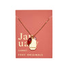 January Birthstone Necklace (Garnet) || Protection