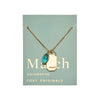March Birthstone Necklace (Aquamarine) || Serenity