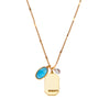 March Birthstone Necklace (Aquamarine) || Serenity