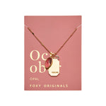 October Birthstone Necklace (Opal) || Healing