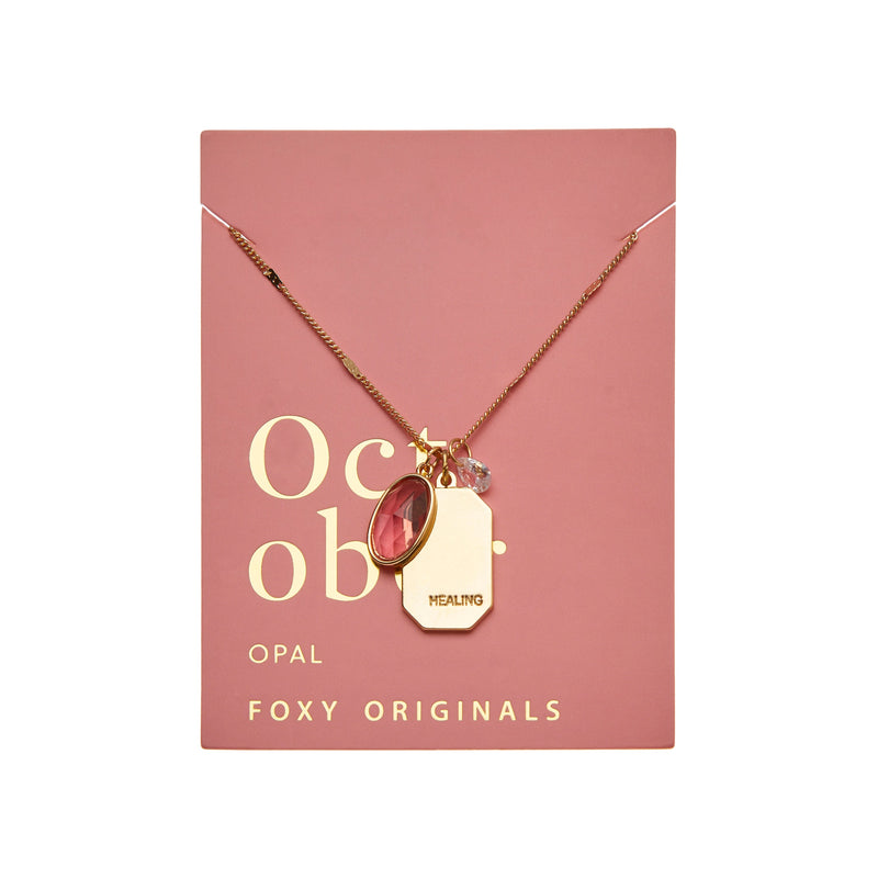 October Birthstone Necklace (Opal) || Healing